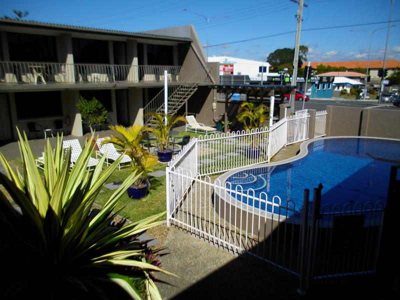 looking over garden and pool area - Montego Mermaid Beach Motel