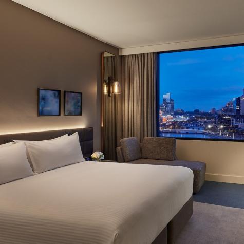 King Standard River Casino View Room
 - Crowne Plaza Melbourne