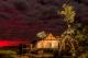 Outside view luxury tent at night
 - Rangelands Outback Camp
