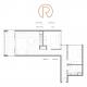 Two Bedroom Apartment Floor Plan  - Oaks R Suites Geelong
